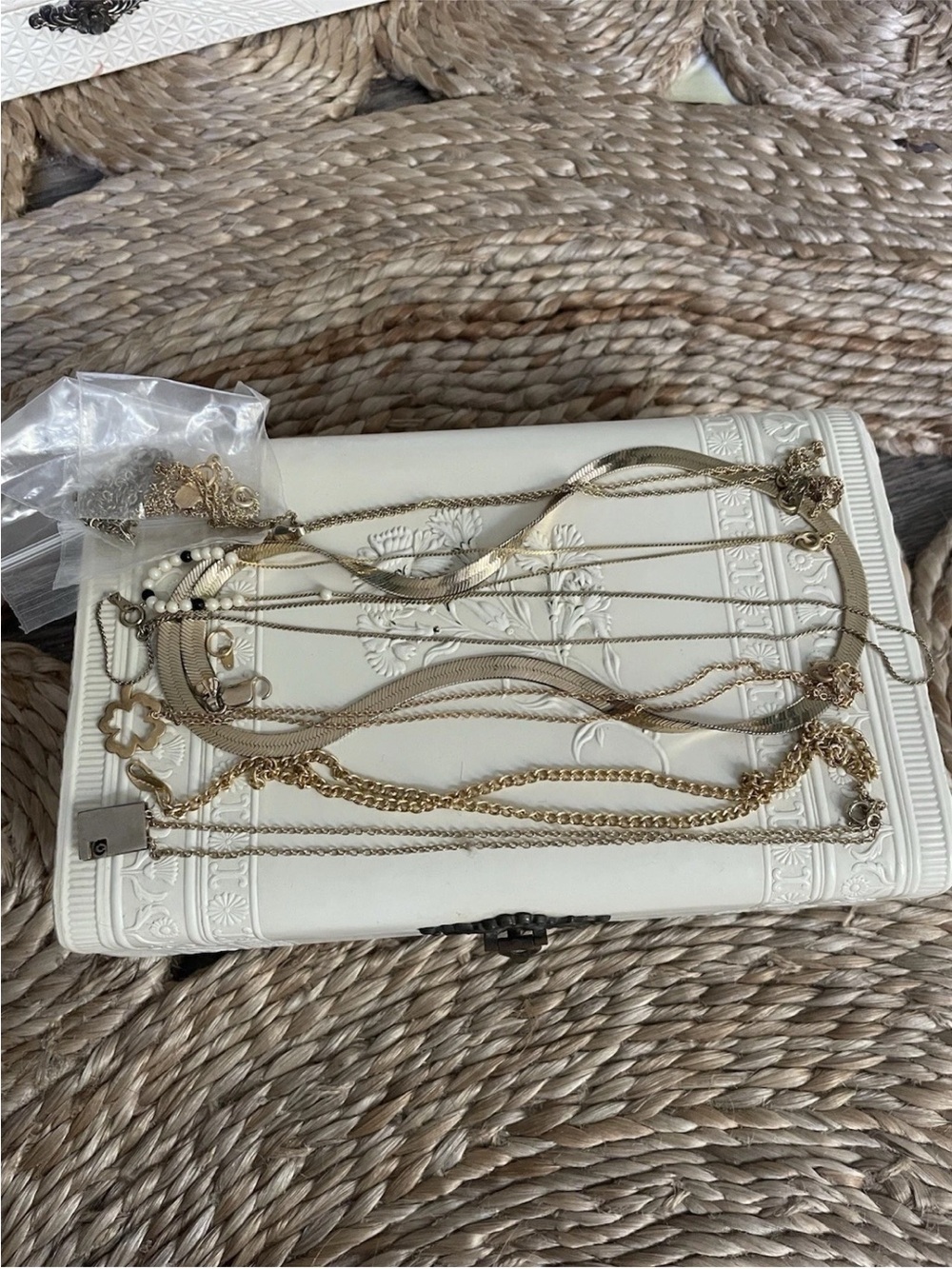 Vintage Gold Tone Chain Necklace Lot